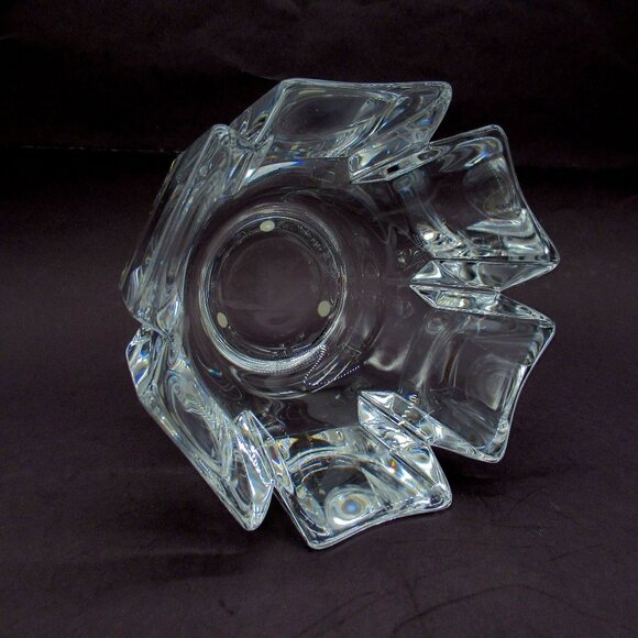 Orrefors CORONA Swedish Crystal Bowl Lars Hellsten Made In Sweden 1970s - Picture 4 of 12